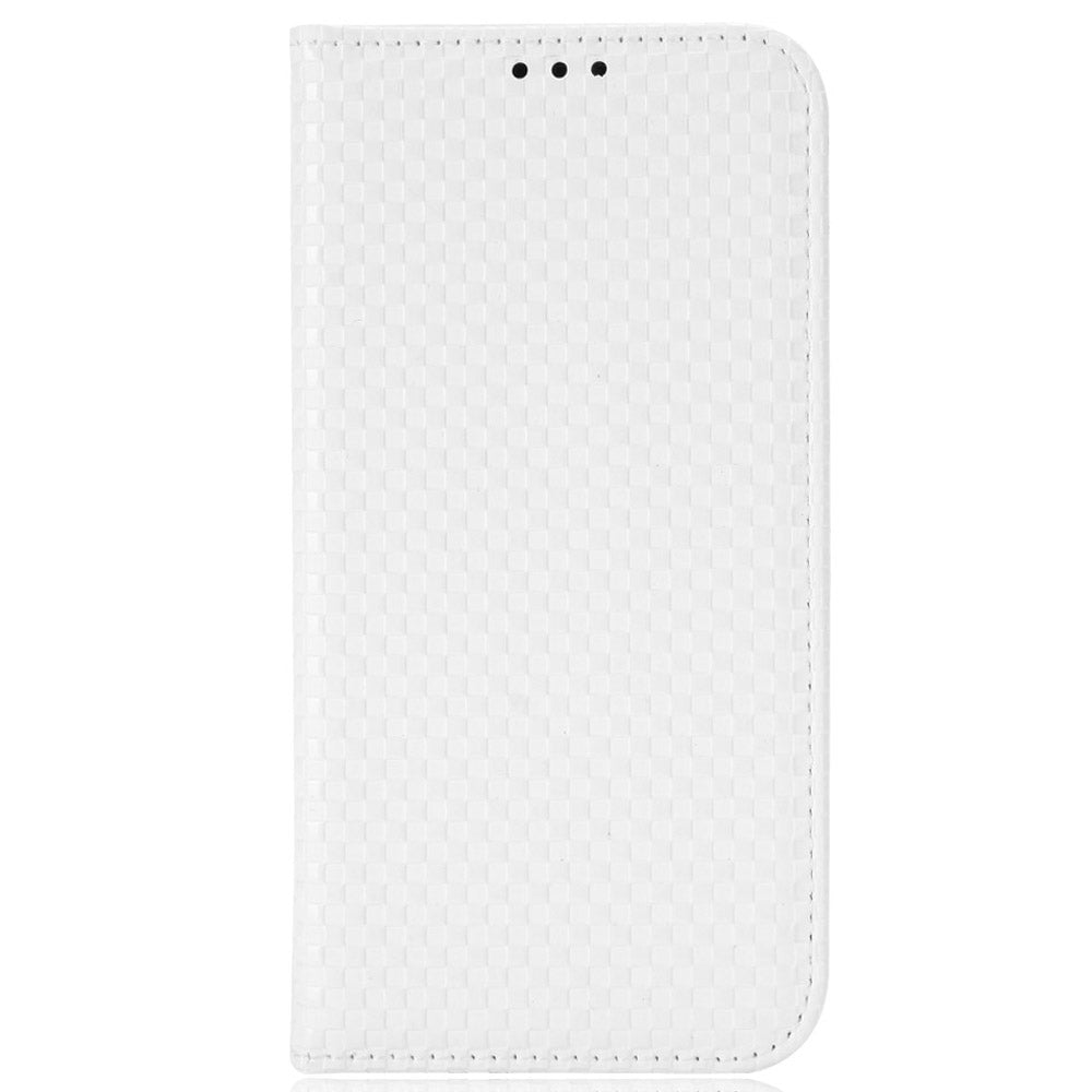 Grid Texture Phone Case for Asus ROG Phone II ZS660KL, PU Leather Magnetic Auto-absorbed Wallet Stand Full Protection Cover