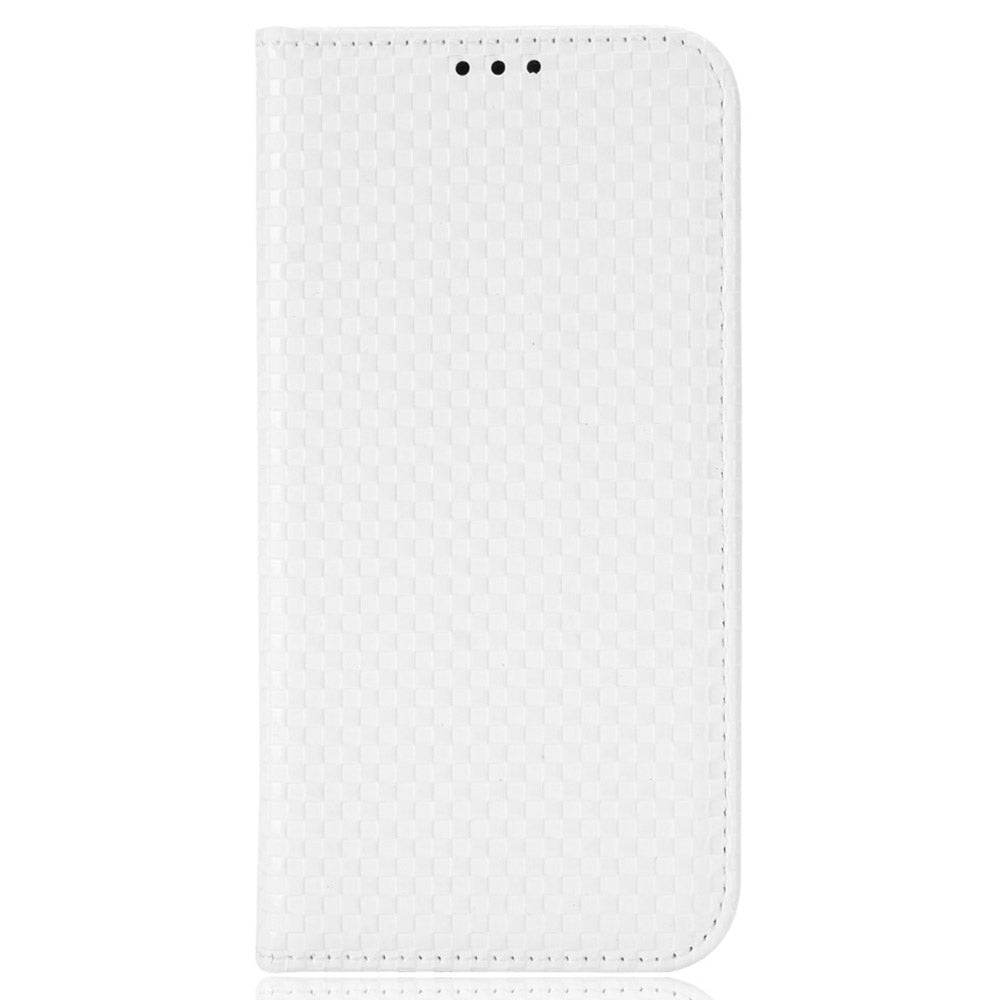 PU Leather Phone Wallet Case For Asus ROG Phone 5, Grid Texture Magnetic Auto-absorbed Phone Cover Full Protection Phone Shell