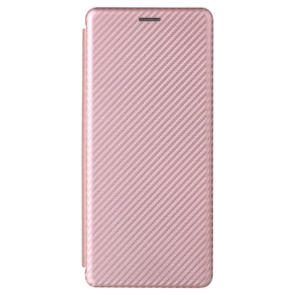 For ZTE Axon 40 Pro 5G Carbon Fiber Texture Smartphone Case PU Leather Magnetic Auto-absorbed Stand Card Holder Well-protected Phone Shell