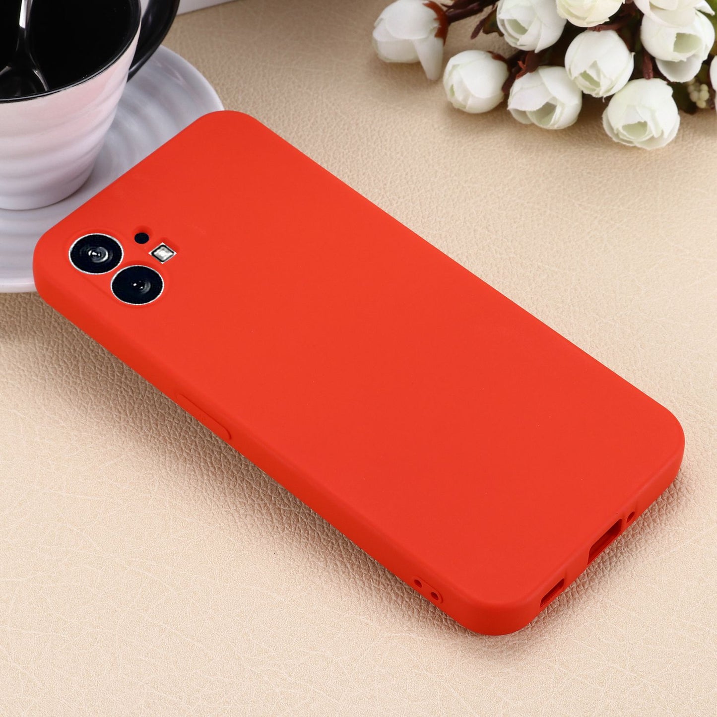 For Nothing phone (1) 5G Shockproof Silicone Mobile Phone Case Anti-scratch Cell Phone Cover with Strap