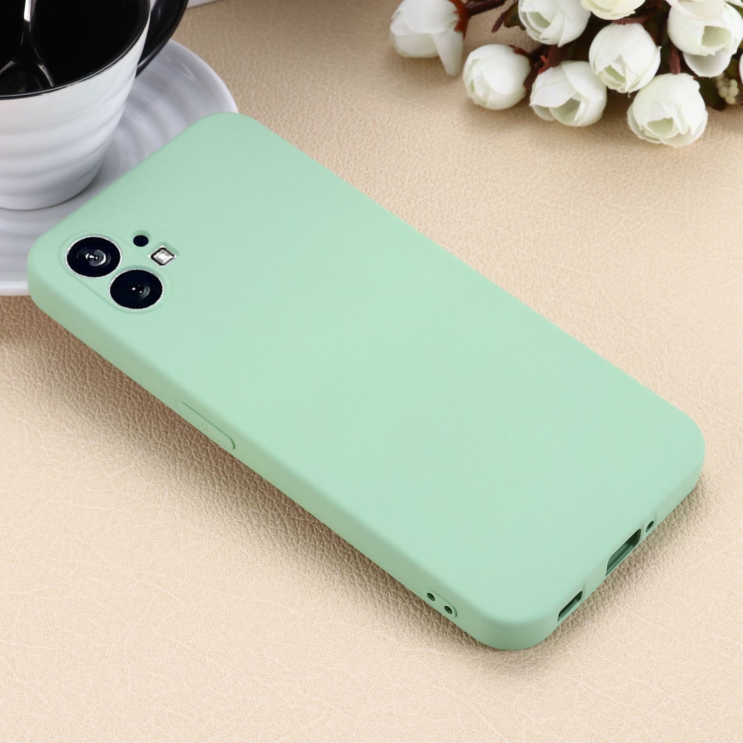 For Nothing phone (1) 5G Shockproof Silicone Mobile Phone Case Anti-scratch Cell Phone Cover with Strap