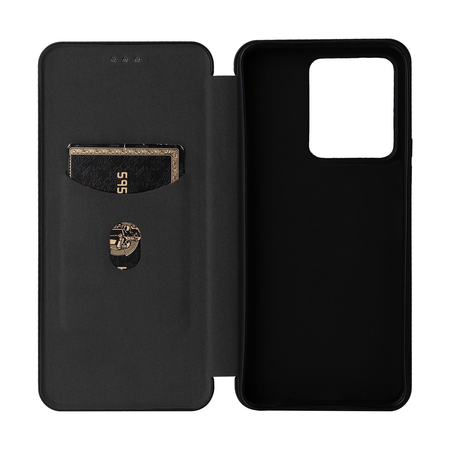 For vivo Y22s 4G / Y35 4G (2022) Magnetic Auto-absorbed Carbon Fiber Texture PU Leather Phone Case Card Slot Design Drop-proof Stand Cover