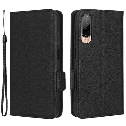 Cell Phone Case For HTC Desire 22 Pro 5G, Litchi Texture Stand Wallet Phone Cover PU Leather Dual Magnetic Clasp Shell