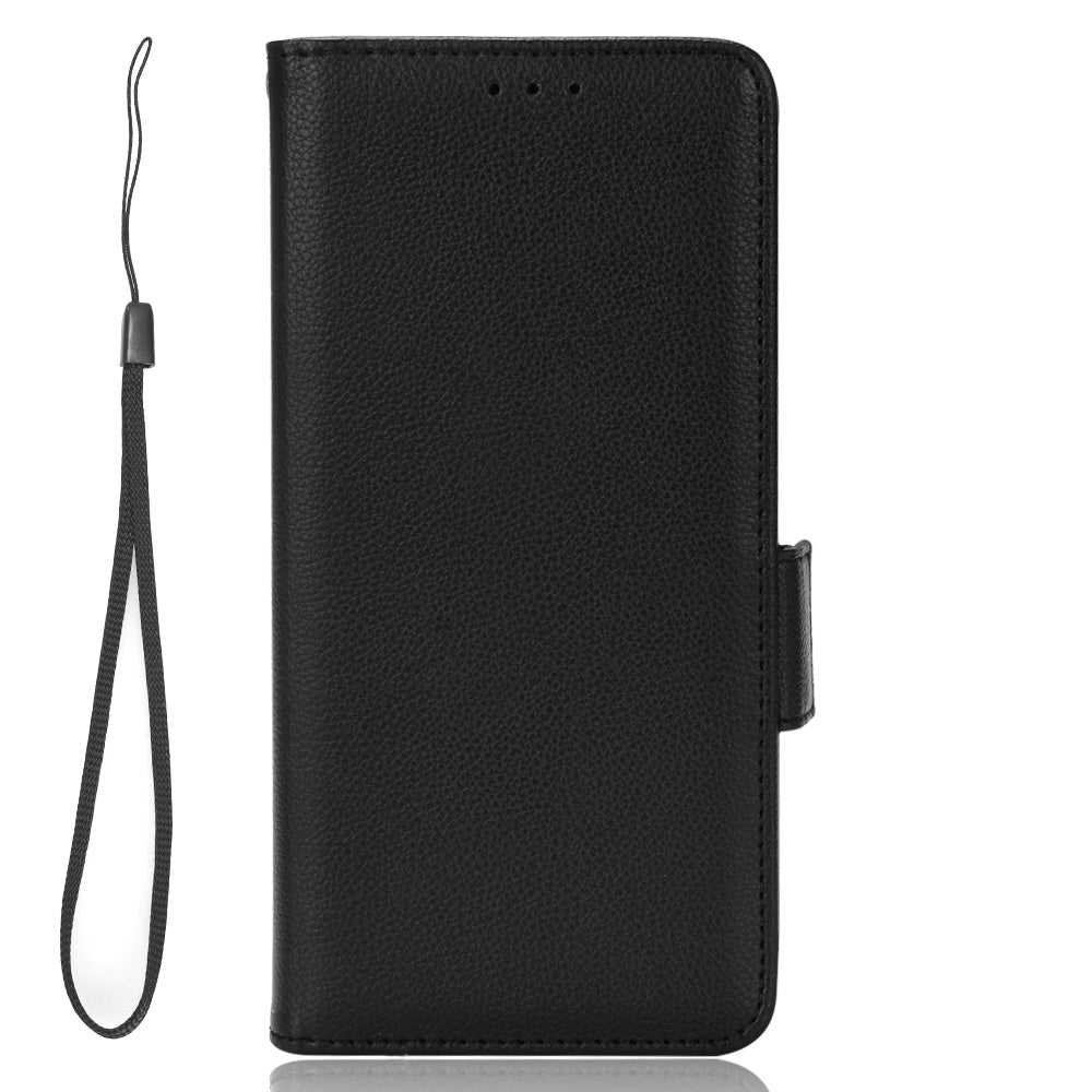 Cell Phone Case For HTC Desire 22 Pro 5G, Litchi Texture Stand Wallet Phone Cover PU Leather Dual Magnetic Clasp Shell