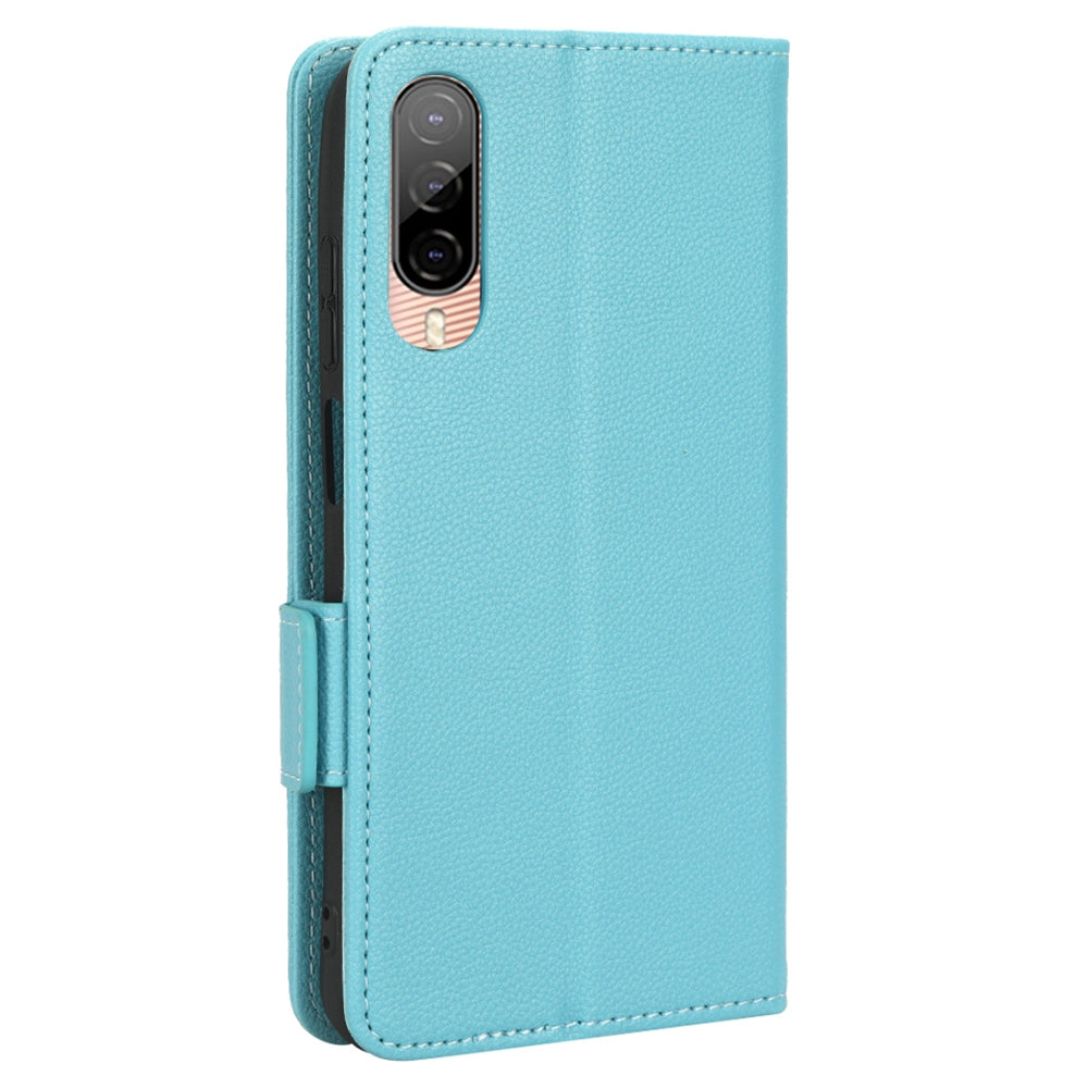 Cell Phone Case For HTC Desire 22 Pro 5G, Litchi Texture Stand Wallet Phone Cover PU Leather Dual Magnetic Clasp Shell