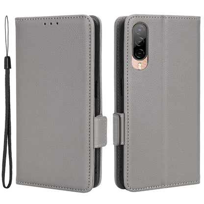 Cell Phone Case For HTC Desire 22 Pro 5G, Litchi Texture Stand Wallet Phone Cover PU Leather Dual Magnetic Clasp Shell