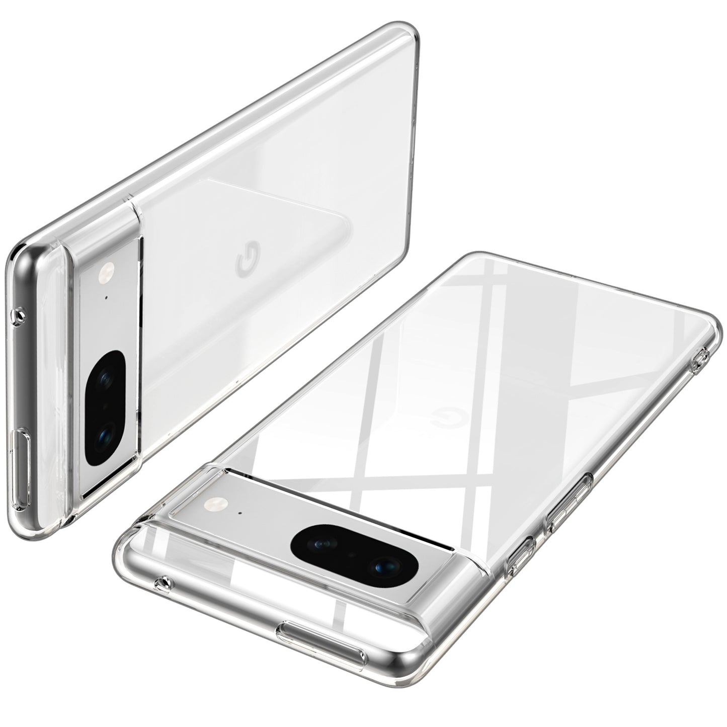 For Google Pixel 7 5G Clear Phone Case Yellowing-Resistant Anti-Fingerprints Transparent TPU Cover