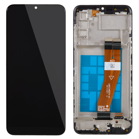 For Samsung Galaxy A03s (164.2 x 75.9 x 9.1mm) A037 Grade B LCD Screen and Digitizer Assembly + Frame Replacement Part (without Logo)