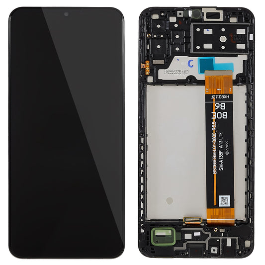 For Samsung Galaxy A13 4G A135 Grade S OEM LCD Screen and Digitizer Assembly + Frame Part (without Logo)