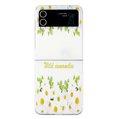 For Samsung Galaxy Z Flip3 5G Pattern Printing Back Cover Slim Fit Hard PC Impact Folding Phone Case