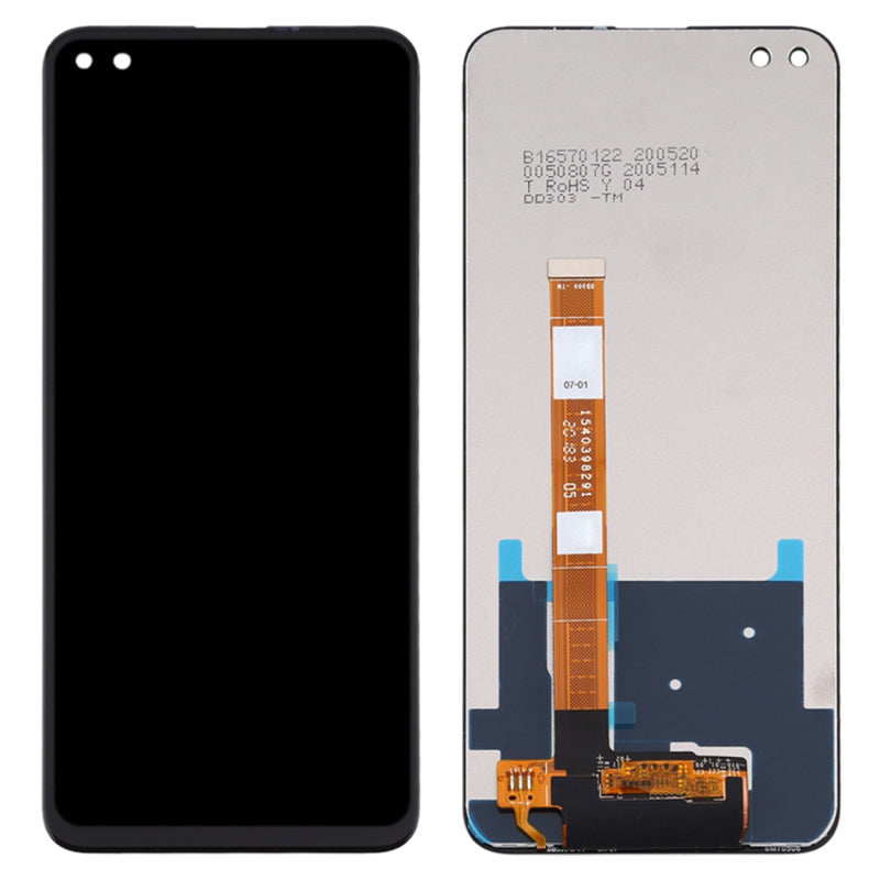 OEM LCD Screen and Digitizer Assembly Replacement Part for Realme 6 Pro Mobile Phone Accessories (Grade S, Without Logo)