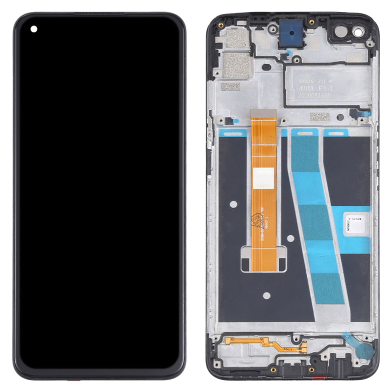 For Oppo A72 Grade B LCD Screen and Digitizer Assembly + Frame Replacement Part (without Logo)