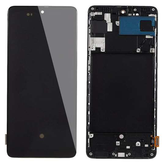 For Samsung Galaxy A71 4G SM-A715 Grade C OLED Screen and Digitizer Assembly + Frame (without Logo)