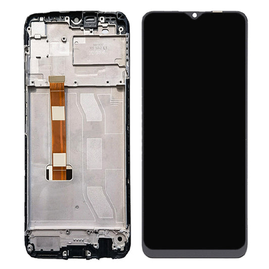 For Realme C25 Grade C LCD Screen and Digitizer Assembly + Frame (without Logo)