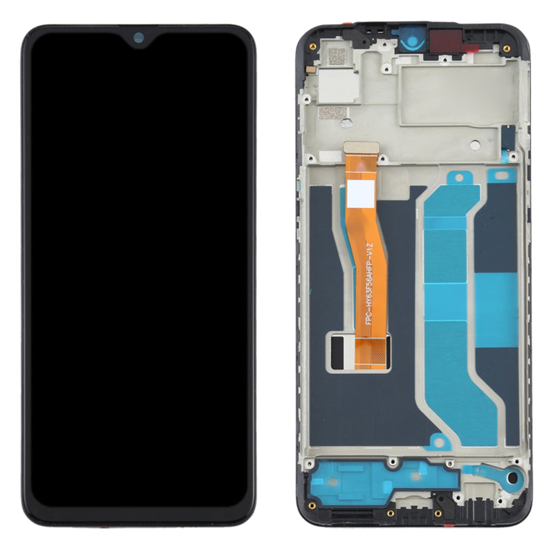 For Oppo Realme 3 Pro / Realme X Lite Grade C LCD Screen and Digitizer Assembly + Frame Cell Phone Replacement Parts (Without Logo)