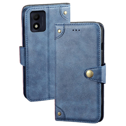 IDEWEI For Alcatel 1B (2022) Phone Flip Case Anti-scratch Fine Texture TPU+PU Leather Wallet Stand Cell Phone Cover