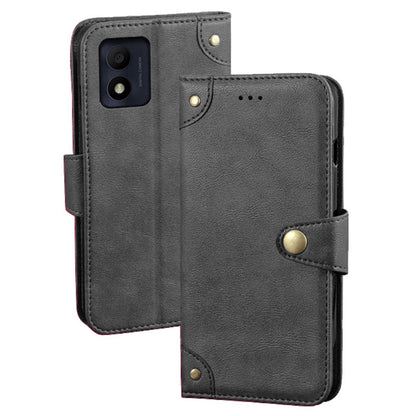 IDEWEI For Alcatel 1B (2022) Phone Flip Case Anti-scratch Fine Texture TPU+PU Leather Wallet Stand Cell Phone Cover