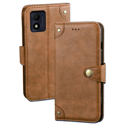 IDEWEI For Alcatel 1B (2022) Phone Flip Case Anti-scratch Fine Texture TPU+PU Leather Wallet Stand Cell Phone Cover