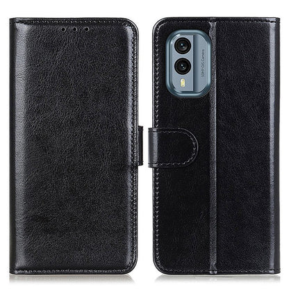 Shockproof Phone Case for Nokia X30 5G, Wallet Phone Case Magnetic Clasp Crazy Horse Texture PU Leather Flip Cover