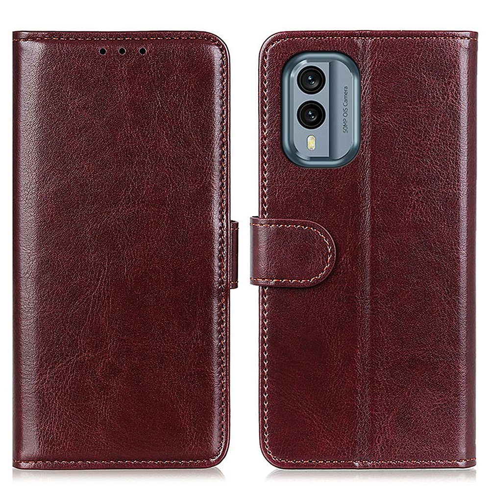 Shockproof Phone Case for Nokia X30 5G, Wallet Phone Case Magnetic Clasp Crazy Horse Texture PU Leather Flip Cover