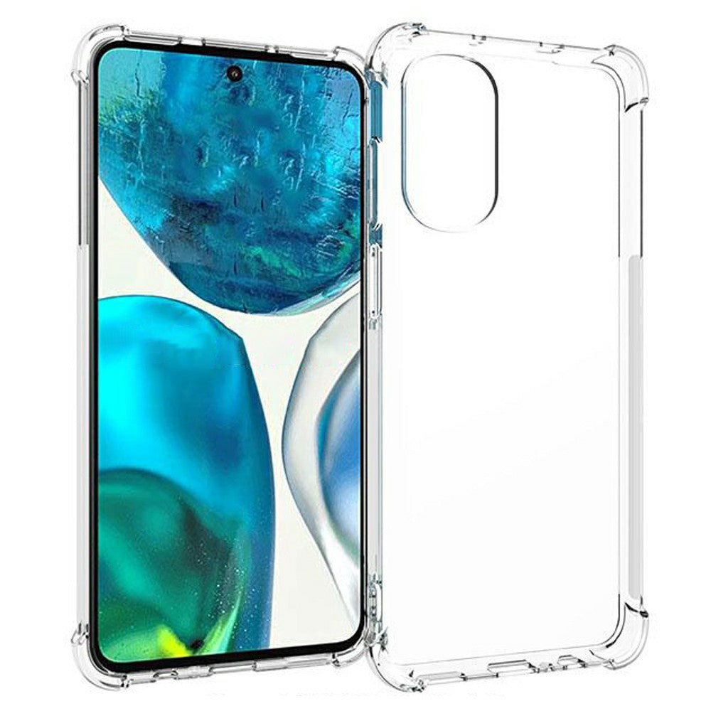 For Motorola Moto G52 4G / G82 5G Drop-proof Transparent Phone Case Four Corners Shock Absorption Non-Slip Soft TPU Back Cover