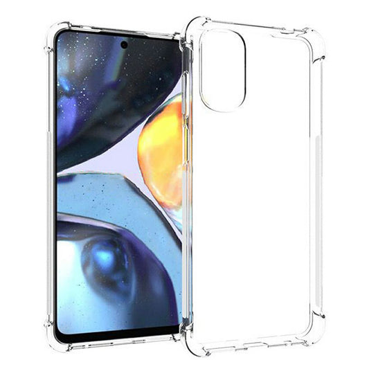 For Motorola Moto G22 Soft TPU Transparent Phone Case Lightweight Four Corners Shock Absorption Non-Slip Protective Back Cover