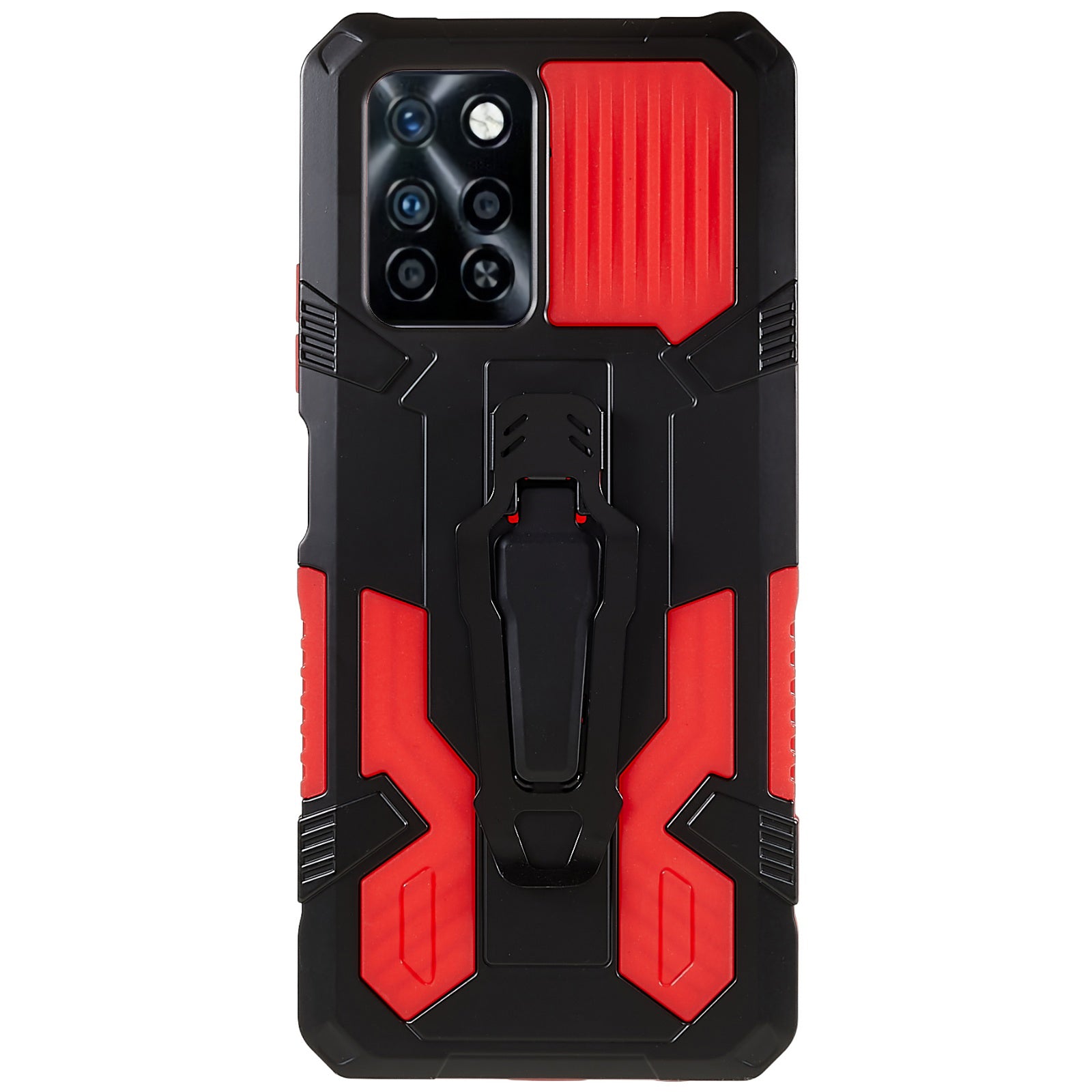 MechWarrior Project for Infinix Note 10 Pro Belt Clip Kickstand Phone Case Cover Hard PC Soft TPU Rugged Drop Shockproof Protective Cover