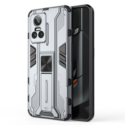 For Realme GT Neo 3 5G Shockproof Kickstand Phone Case Hard PC Soft TPU Dual Layer Protective Cover