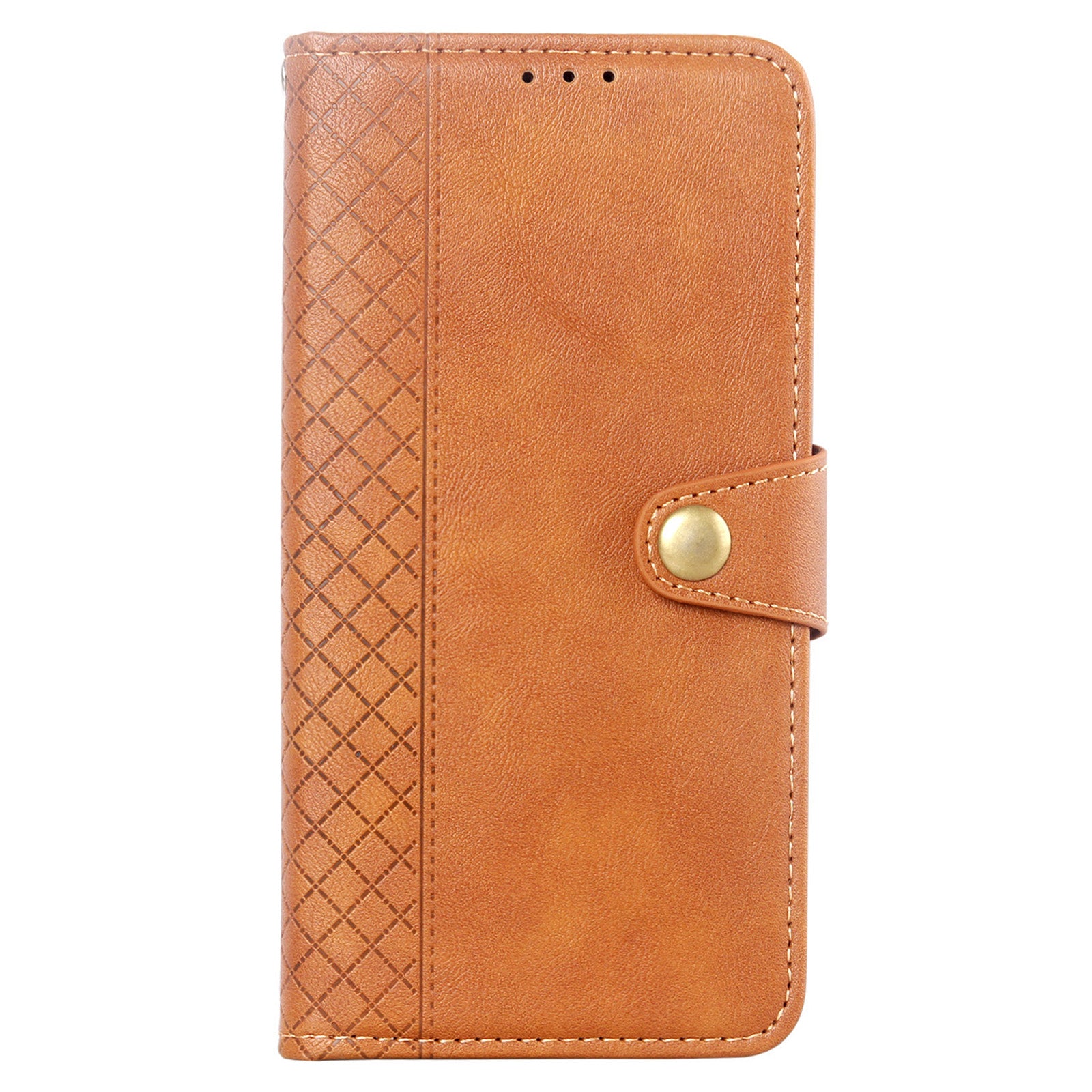 For ZTE Blade A31 Plus Rhombus Imprinted PU Leather Mobile Phone Wallet Case Folio Flip Stand Cover