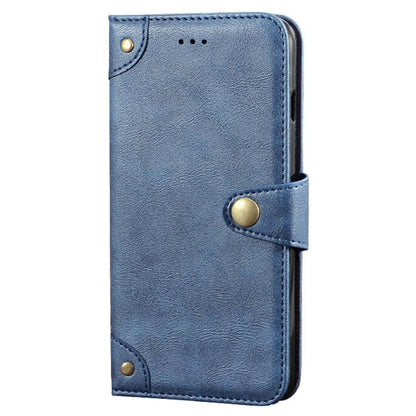 For ZTE Blade A31 Plus Anti-scratch PU Leather Anti-drop Case Rivet Decor Magnetic Wallet Stand Phone Cover