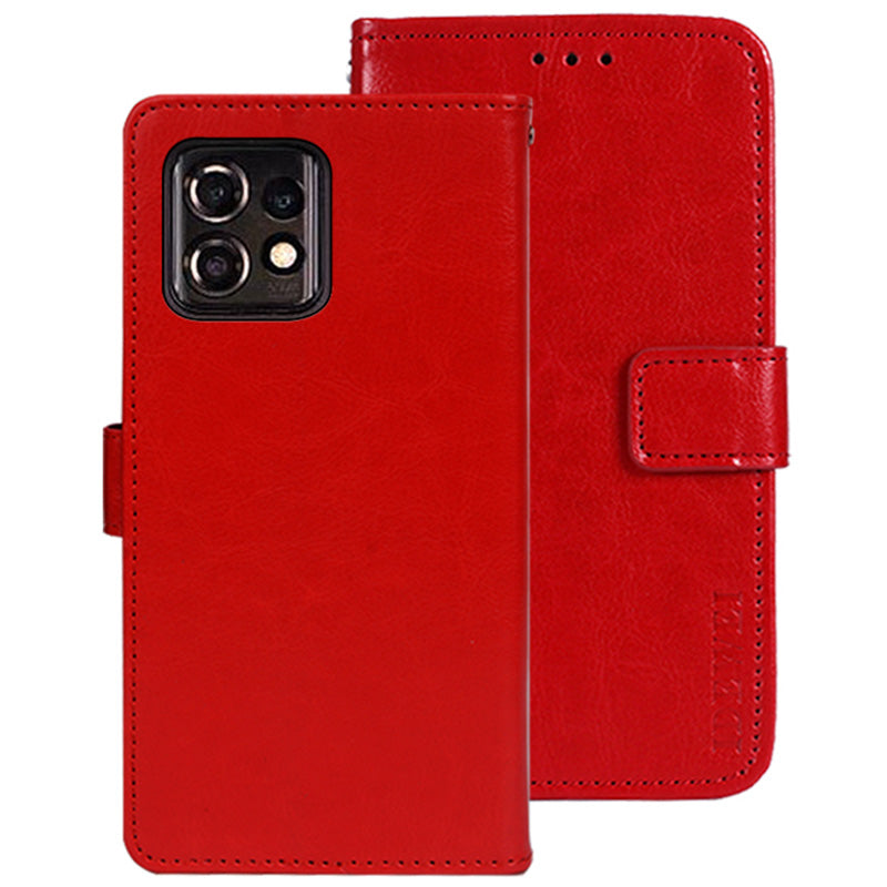 IDEWEI For Motorola Moto X40 5G / Edge 40 Pro 5G Crazy Horse Texture Folio Flip Phone Case Stand Wallet PU Leather Shockproof Cover