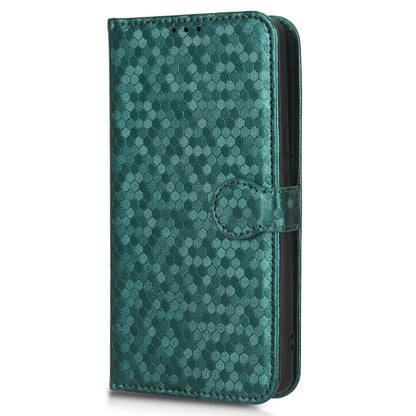 For Motorola Moto Edge 40 Pro 5G / Moto X40 5G Dot Pattern Imprinted PU Leather Wallet Stand Case Full Protection Phone Cover with Strap