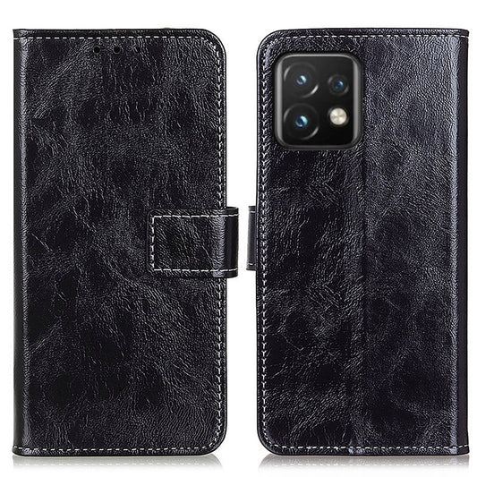 For Motorola Moto Edge 40 Pro 5G / Moto X40 5G Anti-fall Flip Phone Cover Stand Wallet PU Leather Retro Crazy Horse Texture Phone Case