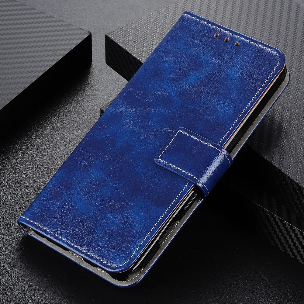 For Motorola Moto Edge 40 Pro 5G / Moto X40 5G Anti-fall Flip Phone Cover Stand Wallet PU Leather Retro Crazy Horse Texture Phone Case