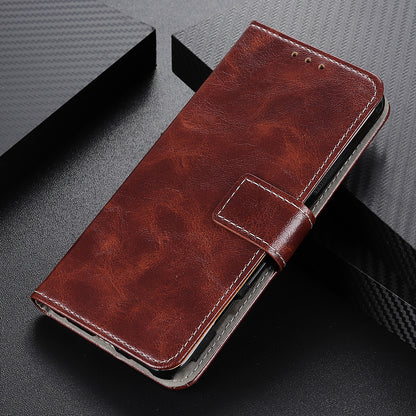 For Motorola Moto Edge 40 Pro 5G / Moto X40 5G Anti-fall Flip Phone Cover Stand Wallet PU Leather Retro Crazy Horse Texture Phone Case