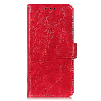 For Motorola Moto Edge 40 Pro 5G / Moto X40 5G Anti-fall Flip Phone Cover Stand Wallet PU Leather Retro Crazy Horse Texture Phone Case