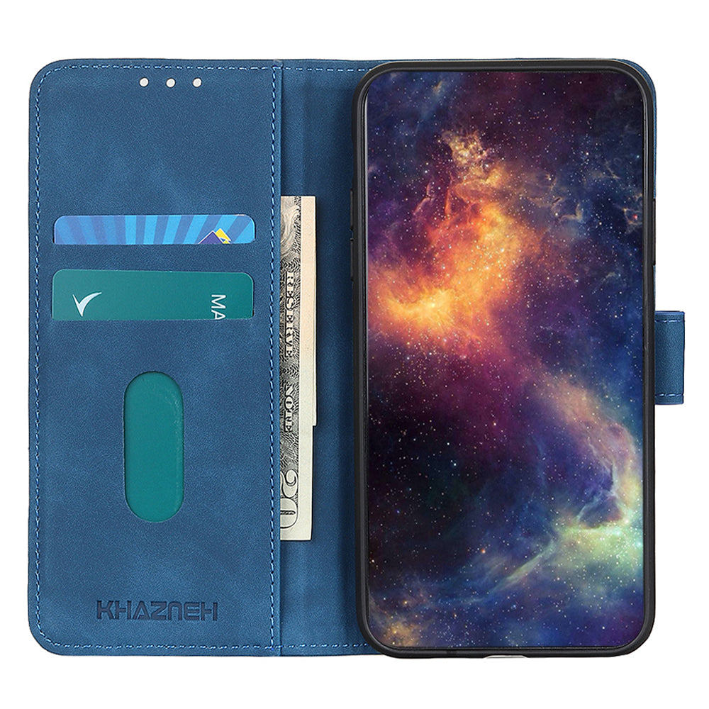 KHAZNEH For Motorola Moto Edge 40 Pro 5G / Moto X40 5G Anti-fall Phone Wallet Case Foldable Stand Retro Texture PU Leather + Inner TPU Protective Phone Cover