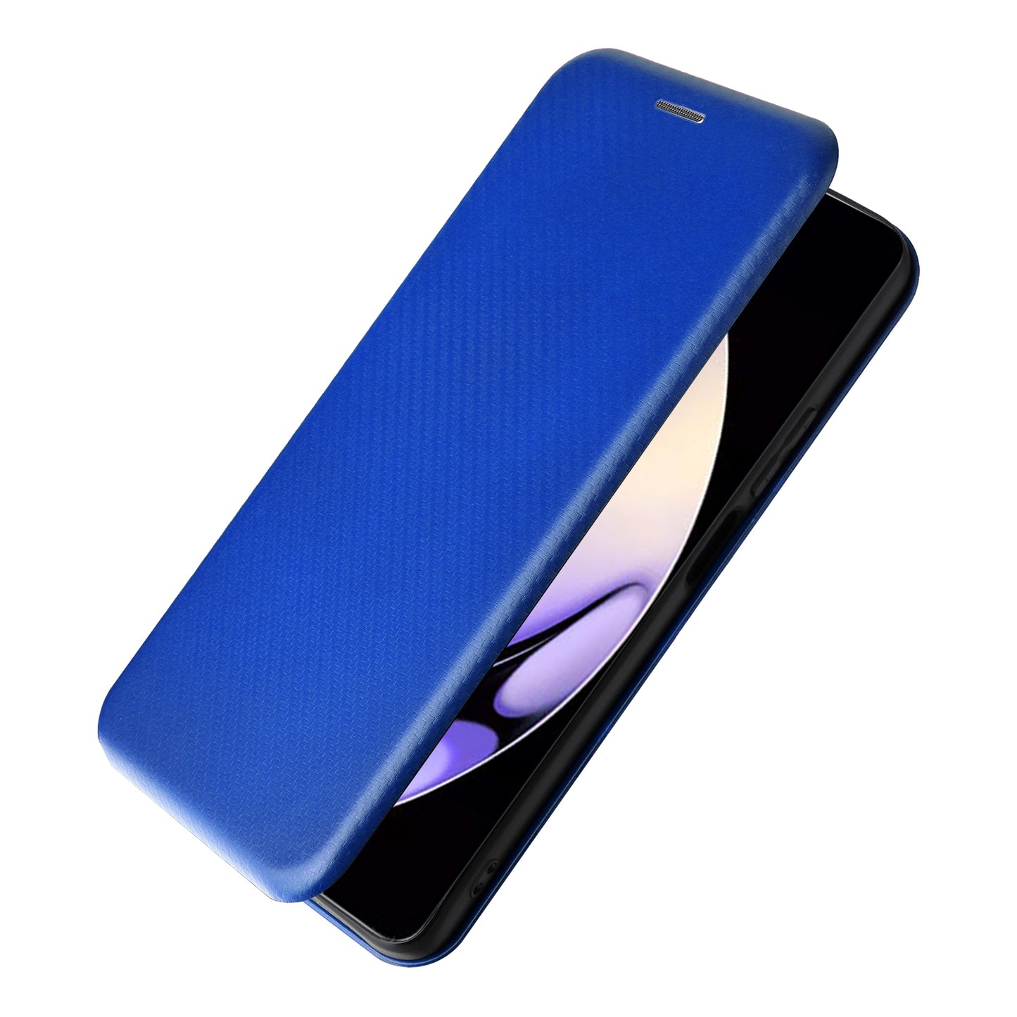 For Realme 10 Pro 5G Card Slot Phone Case Magnetic Auto-absorbed Carbon Fiber Texture PU Leather Stand Flip Cover