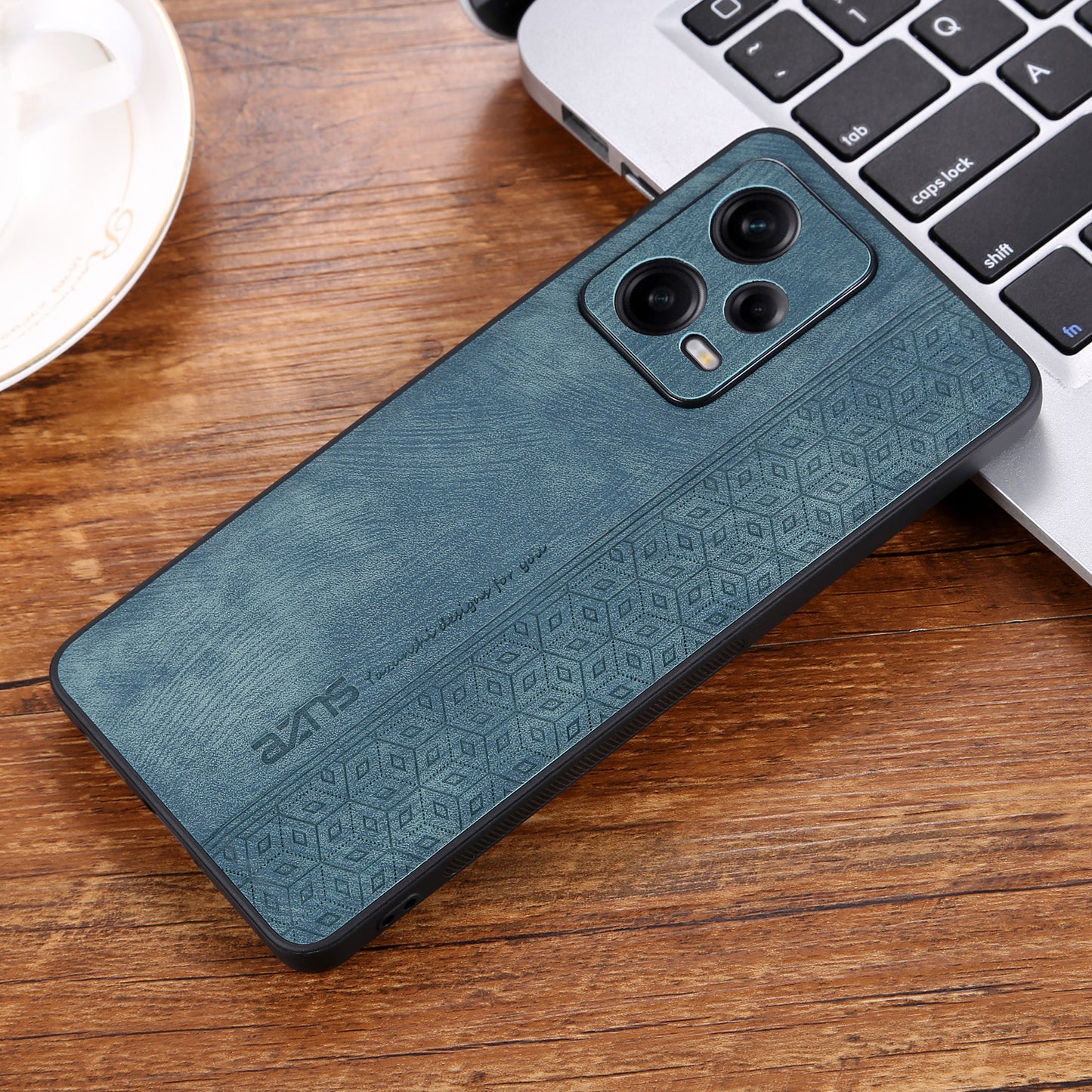 AZNS For Xiaomi Redmi Note 12 Pro 5G PU Leather Stand Wallet Cover with Strap Imprinted Pattern Phone Case Anti-collision PU Leather Coated TPU Cover