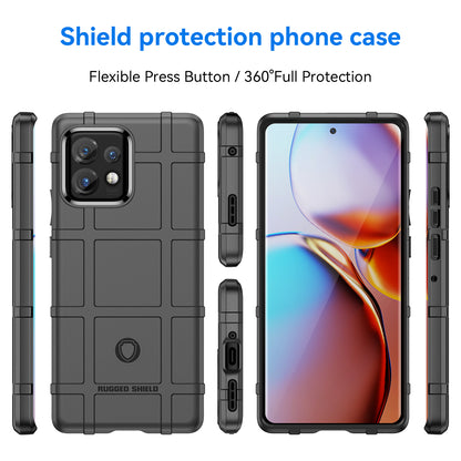 Phone Case for Motorola Moto X40 5G / Edge+ (2023) / Edge 40 Pro 5G Fall Proof Rugged Square Grid Texture Shockproof Soft TPU Back Cover