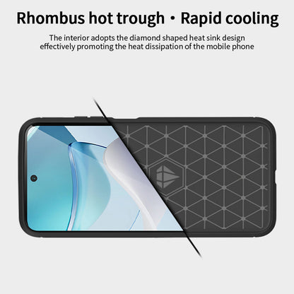 MOFI JK TPU Series-1 for Motorola Moto G 5G (2023) Shockproof Smartphone Case Carbon Fiber Brushed TPU Phone Back Cover