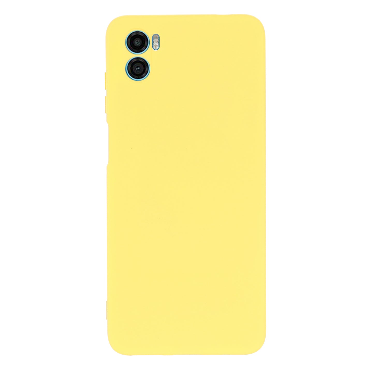 For Motorola Moto E22s 4G Liquid Silicone Case Scratch-resistant Cell Phone Cover Protector with Strap