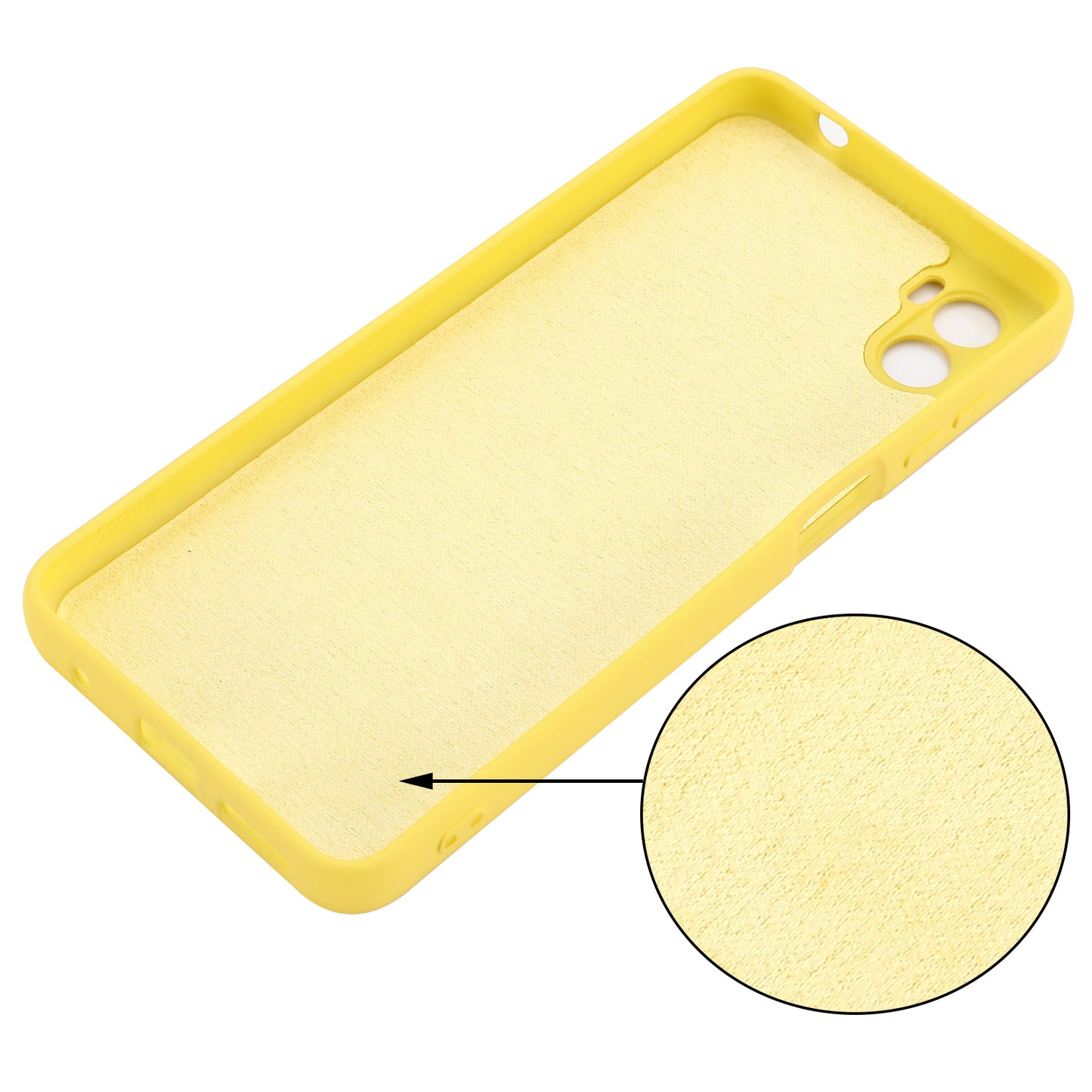 For Motorola Moto E22s 4G Liquid Silicone Case Scratch-resistant Cell Phone Cover Protector with Strap