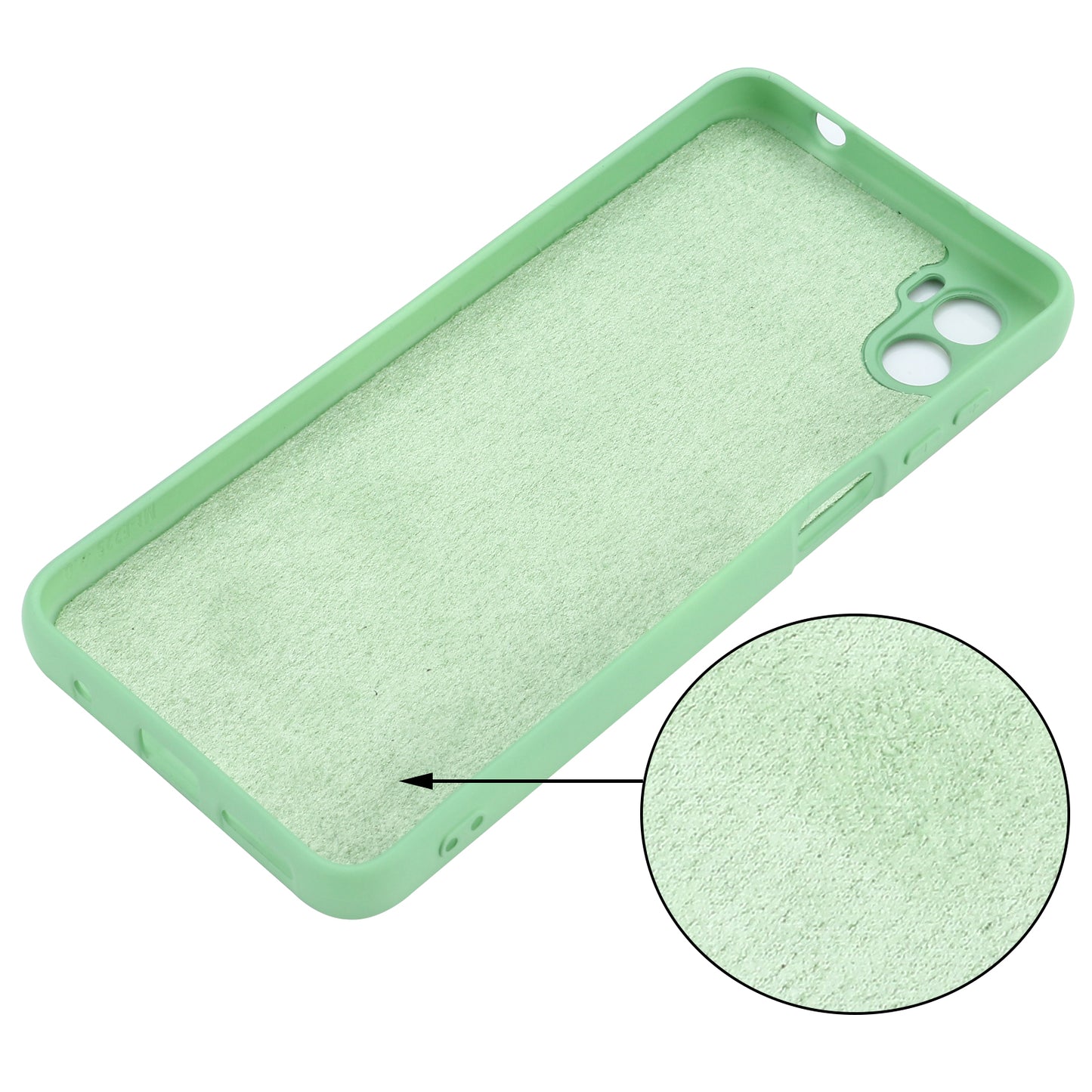 For Motorola Moto E22s 4G Liquid Silicone Case Scratch-resistant Cell Phone Cover Protector with Strap