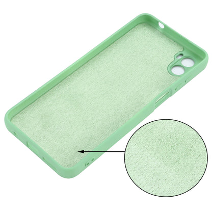 For Motorola Moto E22s 4G Liquid Silicone Case Scratch-resistant Cell Phone Cover Protector with Strap