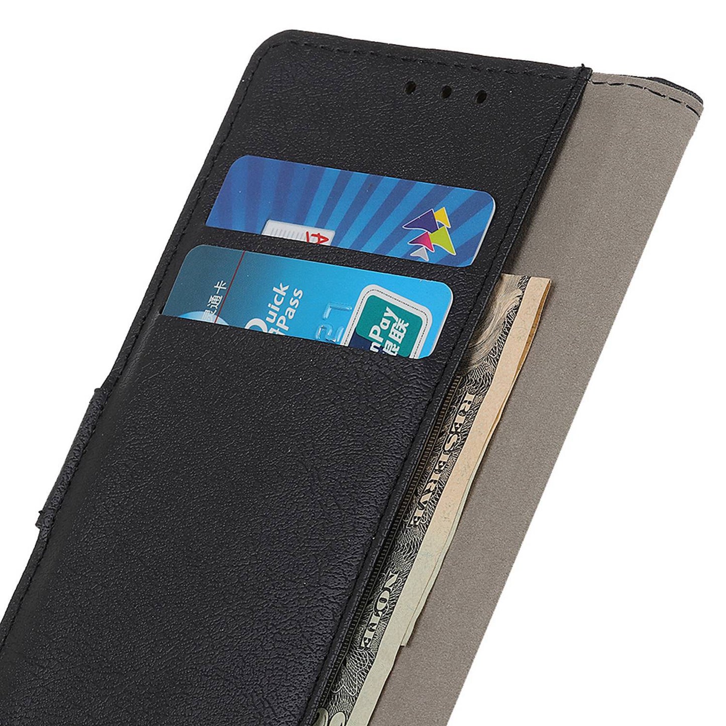 Textured PU Leather Case for Motorola Moto Edge 40 Pro 5G / Moto X40 5G Foldable Stand Wallet Magnetic Clasp Cover