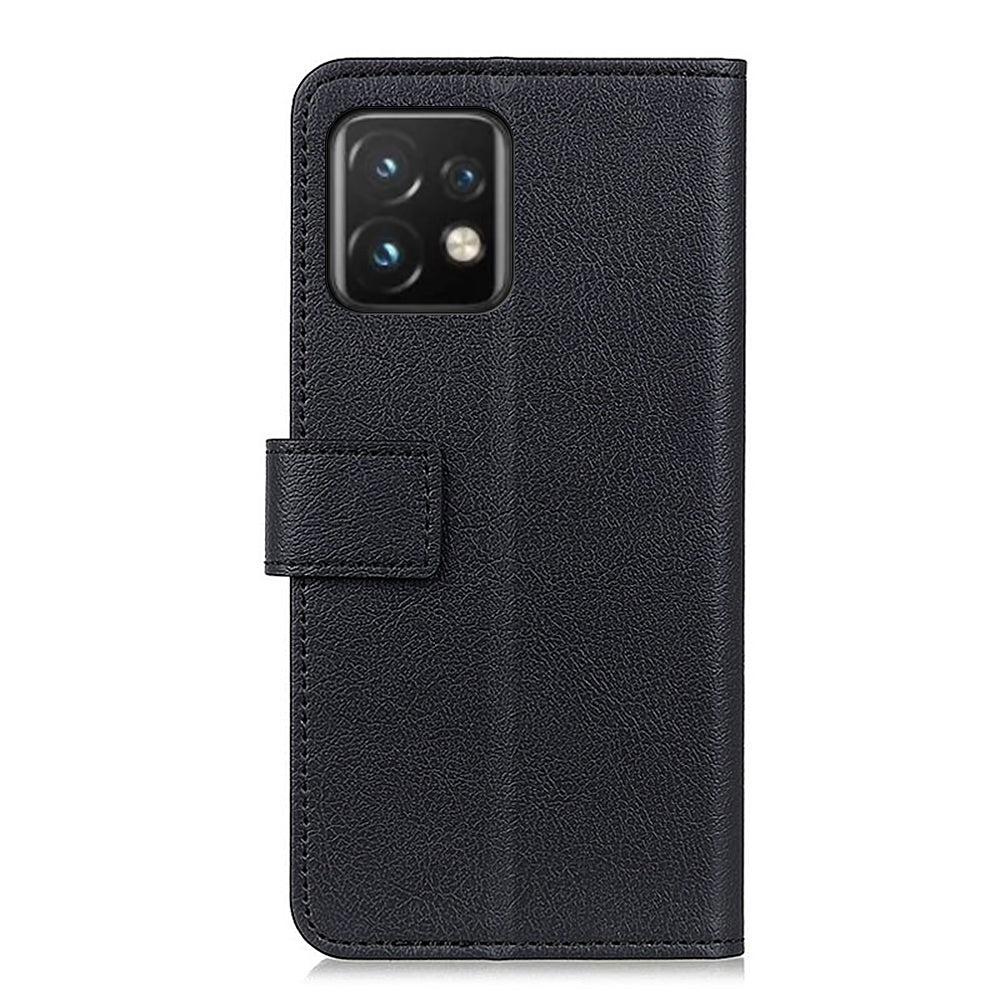 Textured PU Leather Case for Motorola Moto Edge 40 Pro 5G / Moto X40 5G Foldable Stand Wallet Magnetic Clasp Cover