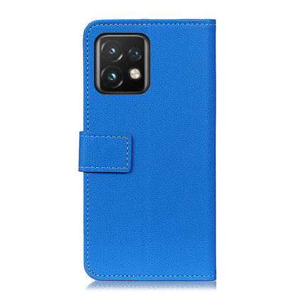 Textured PU Leather Case for Motorola Moto Edge 40 Pro 5G / Moto X40 5G Foldable Stand Wallet Magnetic Clasp Cover