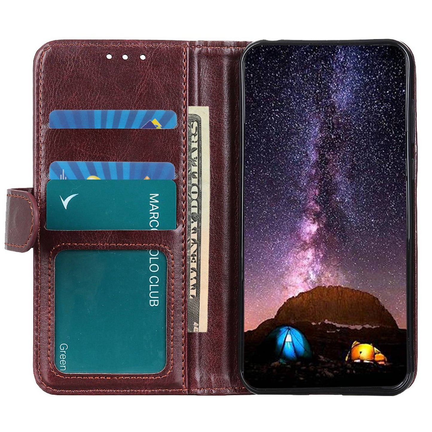 Wallet Stand Phone Case for Motorola Moto Edge 40 Pro 5G / Moto X40 5G Crazy Horse Texture Magnetic Clasp PU Leather + TPU Shockproof Cover