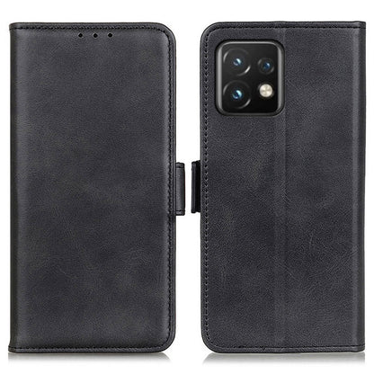 For Motorola Moto Edge 40 Pro 5G / Moto X40 5G Anti-scratch Cowhide Texture Phone Cover Wallet Foldable Stand PU Leather Magnetic Phone Case